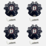 Ballistic Off-Road Wheel Center Cap Matte Black WX-10-CAP (4 CAPS) + SCREWS