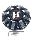 Ballistic Off-Road Gloss Black Chrome Wheel Center Cap CAP OR-D2 CAP OR-D (1 CAP) + SCREWS