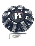 Ballistic Off-Road Gloss Black Chrome Wheel Center Cap CAP OR-D2 CAP OR-D (1 CAP) + SCREWS