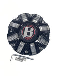 Ballistic Off-Road Gloss Black Chrome Wheel Center Cap CAP OR-D2 CAP OR-D (4 CAPS) + SCREWS