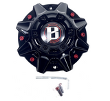 Ballistic 845 Morax LG1208-33 SGD0010 Gloss Black / Red Wheel Center Cap WXORGB