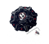 Ballistic 845 Morax LG1208-33 SGD0010 Gloss Black / Red Wheel Center Cap WXORGB