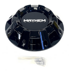 MAYHEM MONSTER SERIES 8100 GLOSS BLACK WHEEL RIM CENTER CAP 81492090F-1 C108100B