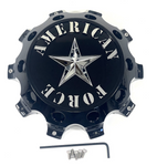 American Force 10 Lug Dually Front Wheel Center Cap Gloss Black AFX320 / AFX321 (1 CAP) NEW