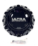 Ultra Motorsports Gloss Black Wheel Center Cap A89-0056BK A89-0056 (1 CAP) + SCREWS