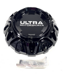 Ultra Motorsports Gloss Black Wheel Center Cap A89-0056BK A89-0056 (1 CAP) + SCREWS