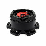 Fuel Wheels Gloss Black / Red Center Cap # 1004-27GBQ / 1004-26 NEW (1 CAP)