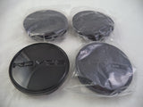 Rovos Wheels Gloss Black Logo Custom Wheel Center Cap # 188 (4 CAPS) - Wheelcapking