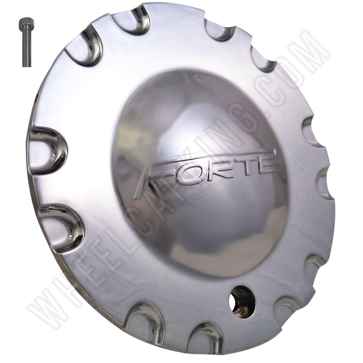 Forte Wheels Chrome Custom Wheel Center Caps Set 4 # C-093-1 / S1050-N ...