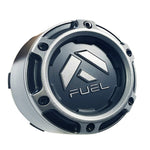 Fuel Wheels Wheel Center Cap Black / Grey Rim Cap # 1005-50SGD (4 CAPS) 8 LUG