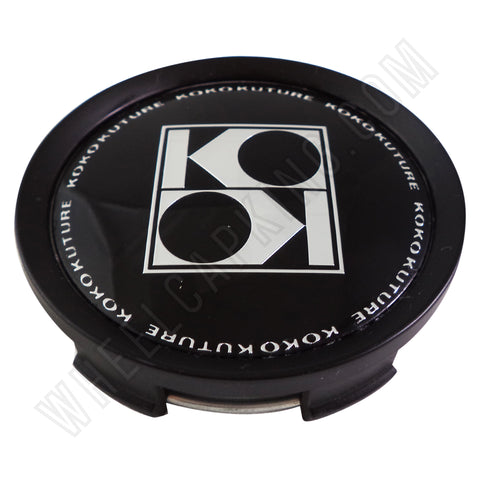 Koko Kuture Wheels Black / Black Custom Wheel Center Caps # 998K75 (1 CAP)